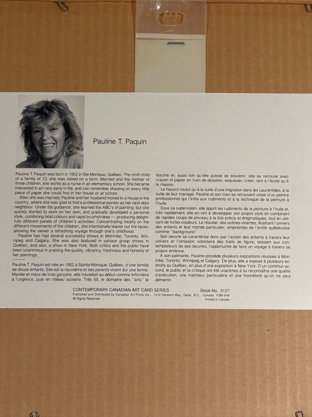 Pauline T. Paquin Art Print - L'apprentissage - photo 2