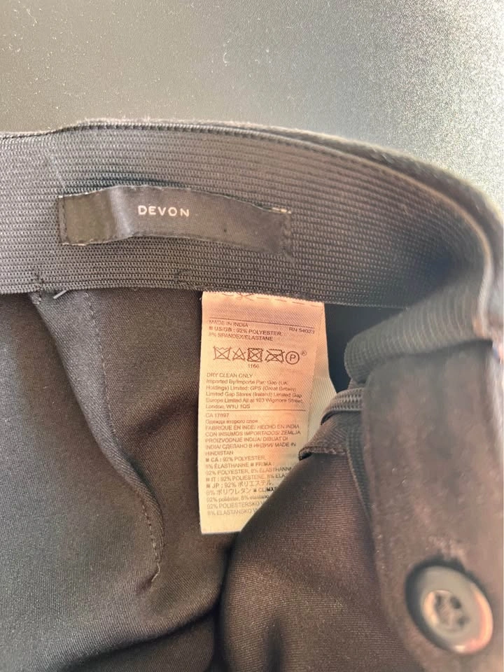 Banana Republic Devon Black Petite 2 Pants - photo 4