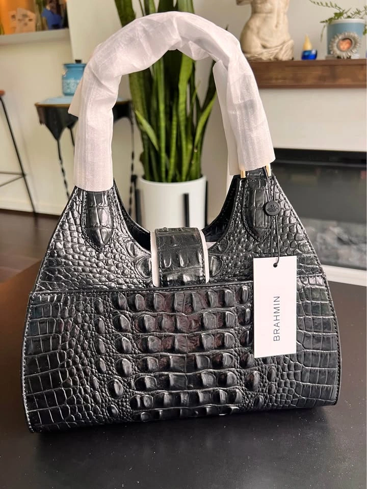 Brahmin Adrian Black Melbourne Handbag New With Tags - photo 2