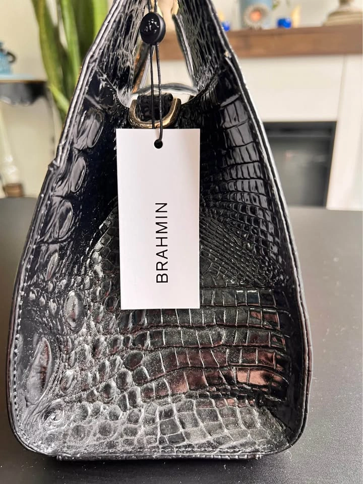 Brahmin Adrian Black Melbourne Handbag New With Tags - photo 5