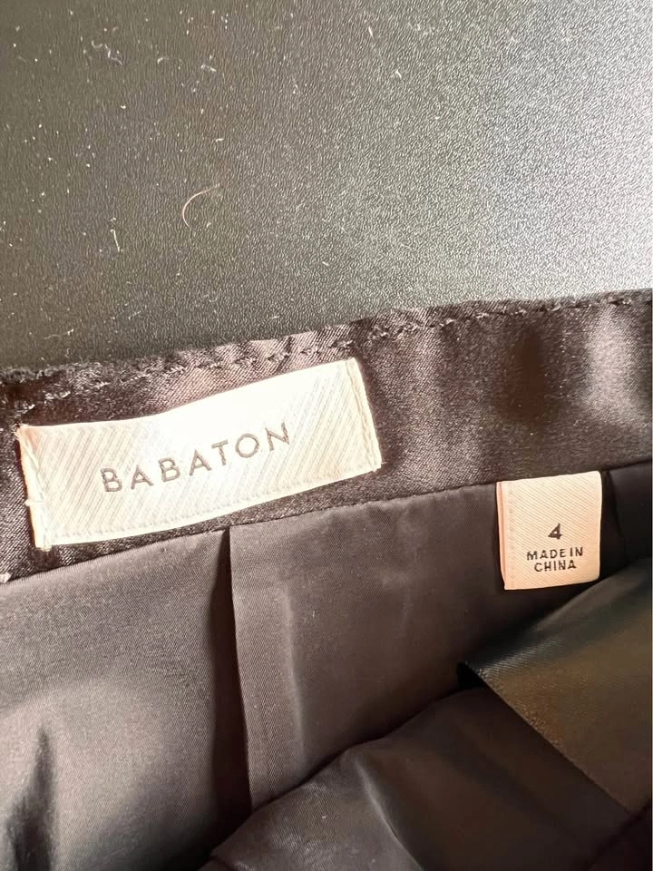 BABATON black skirt size 4 with matching black cropped blazer - photo 3