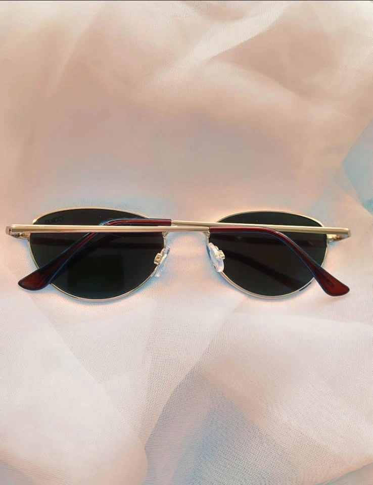 CAKE Eyewear Gold Oval Sunglasses - New - photo 4