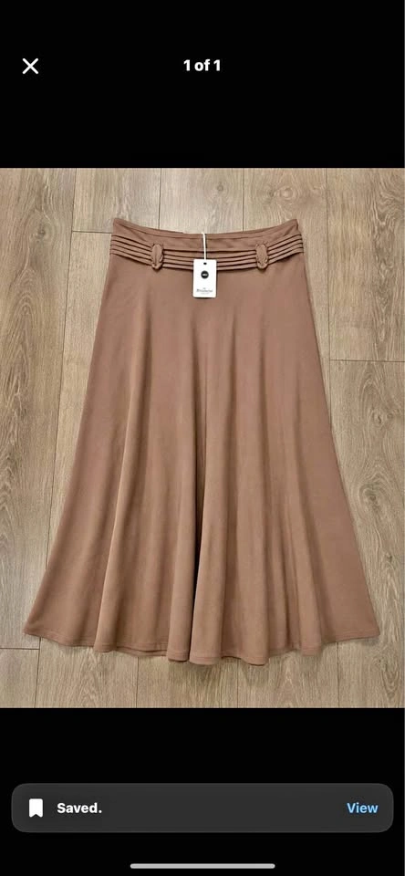 Brown Flowy Skirt