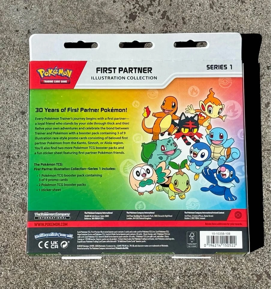 New Pokemon TCG First Partner Illustration Collection Series 1 B - photo 2