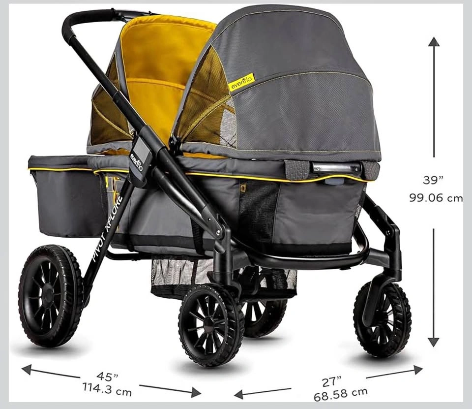 Evenflo Pivot Xplore All-Terrain Stroller Wagon (Adventurer Gray