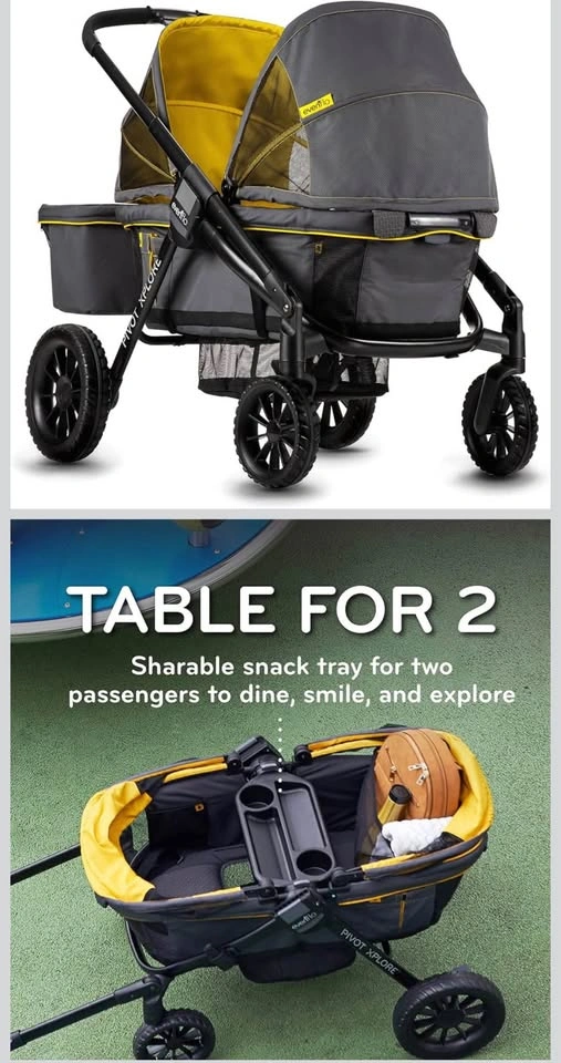 Evenflo Pivot Xplore All-Terrain Stroller Wagon (Adventurer Gray - photo 2