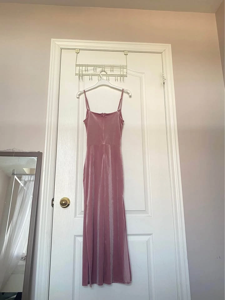 Y2K VELVET PINK DRESS - photo 2