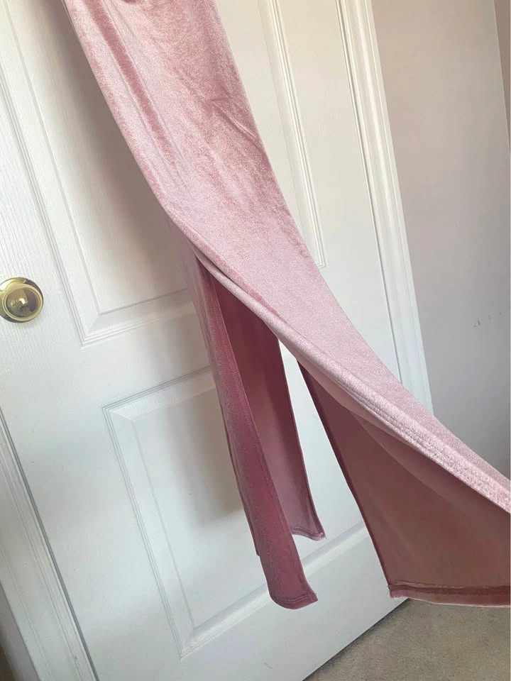 Y2K VELVET PINK DRESS - photo 3