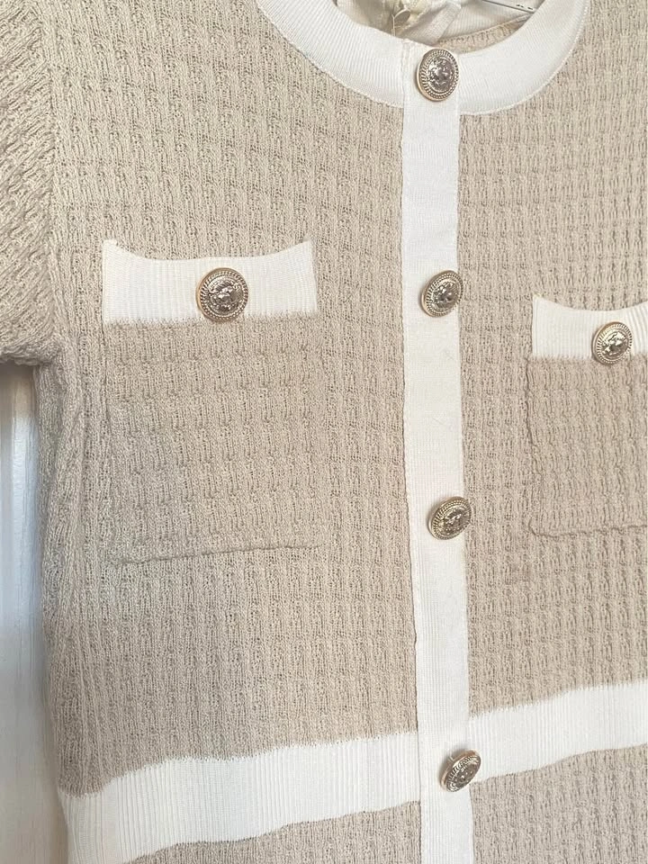 Beige preppy dress - photo 3