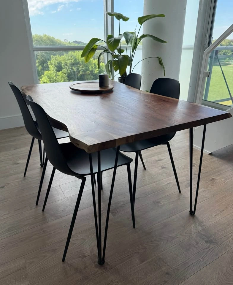 Structube RENO Solid Acacia Wood Dining Set (Table + 4 Chairs) - photo 3