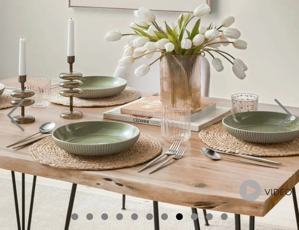 Structube RENO Solid Acacia Wood Dining Set (Table + 4 Chairs) - photo 5
