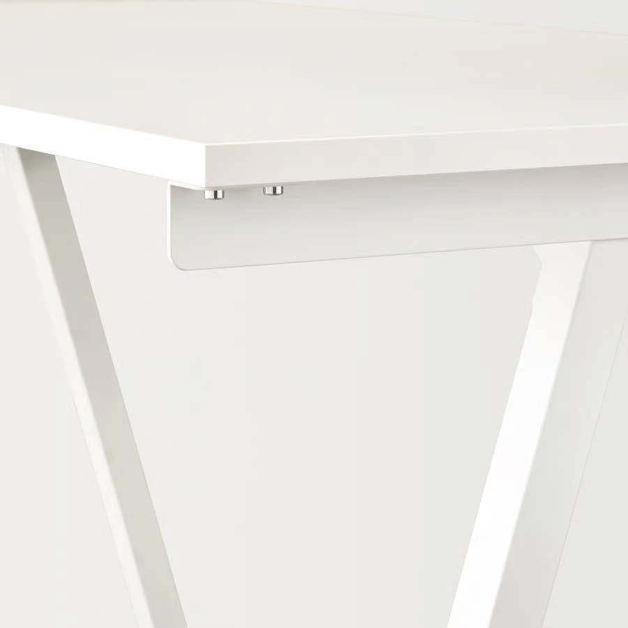 IKEA TROTTEN Desk - White, 120×70cm (Sturdy Steel Legs) - photo 4