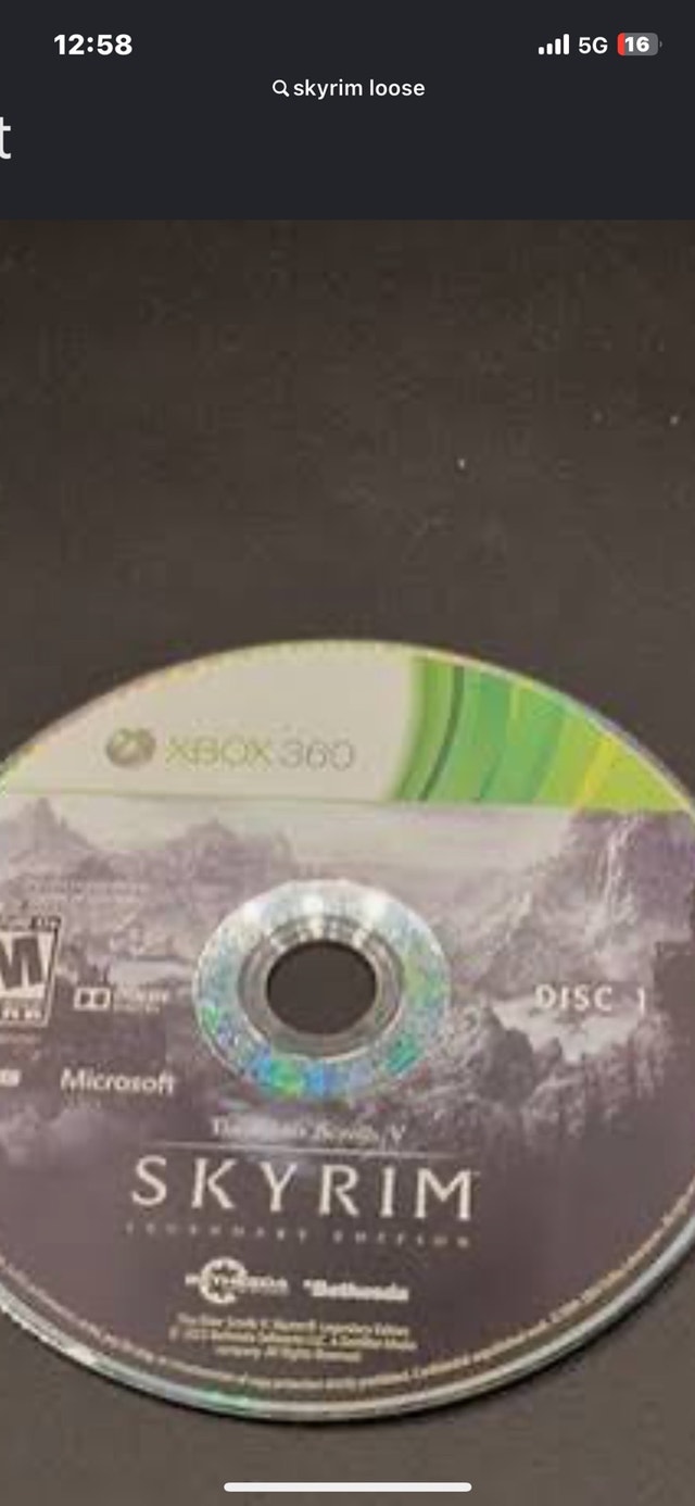 ⚽️ Bethesda The Elder Scrolls V: Skyrim Xbox 360