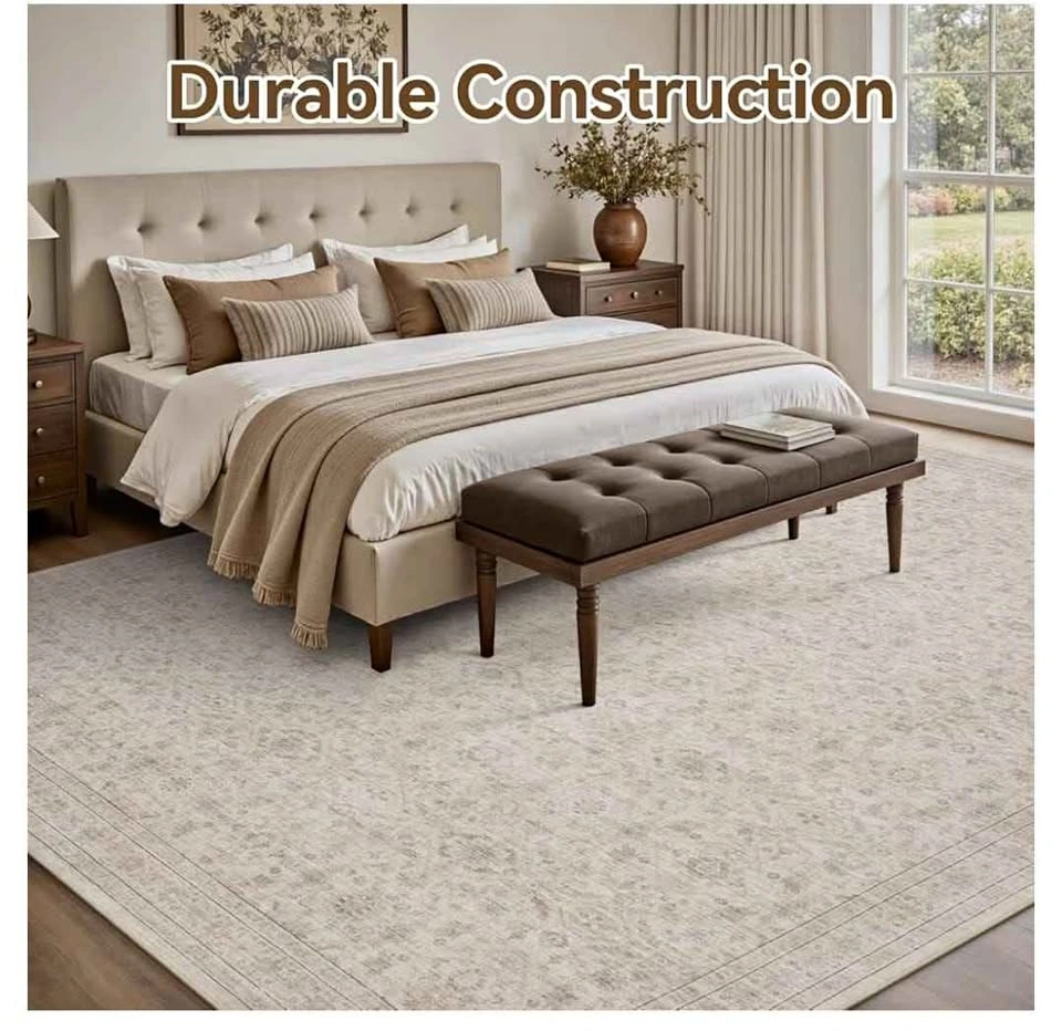 Brand New 8x10 Area Rug - Machine Washable & Non-Slip