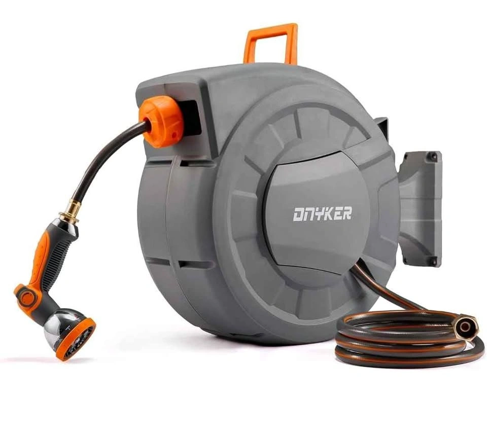 Retractable Garden Hose Reel 65ft Wall Mounted