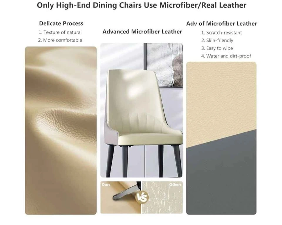 Leather Dining Chairs Set of 2 - photo 4