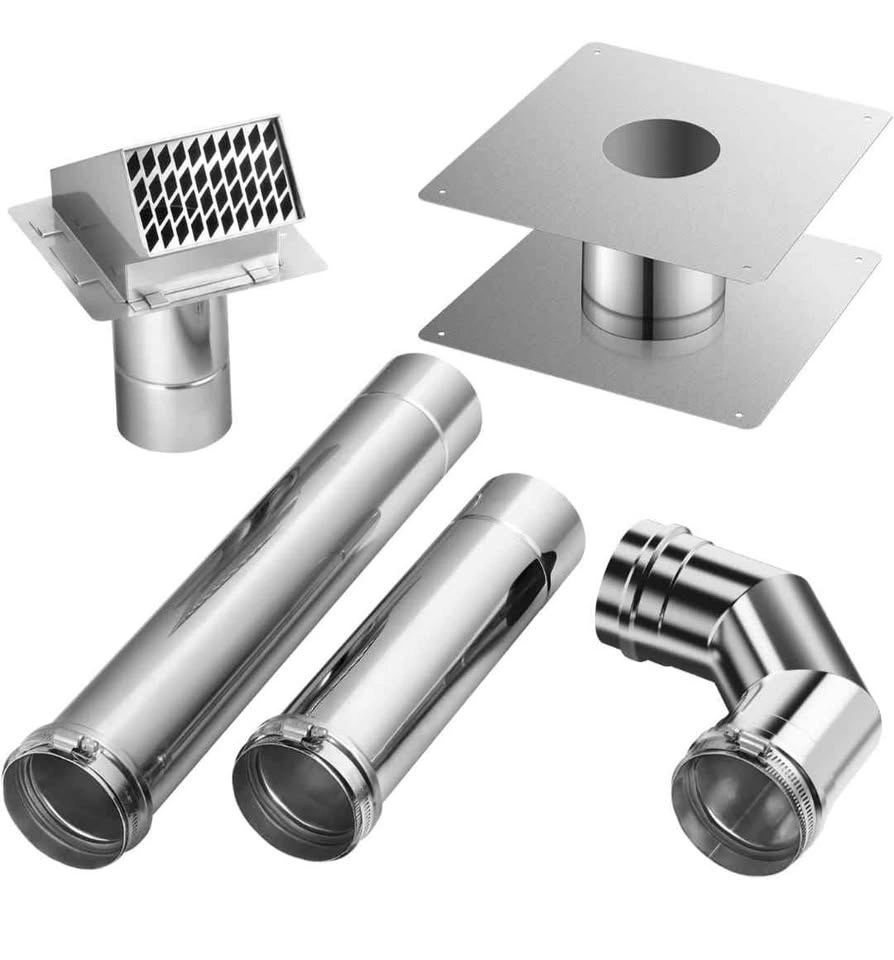 GASLAND 3" Stainless Steel Vent Pipe Kit for Tankless Heaters - photo 2