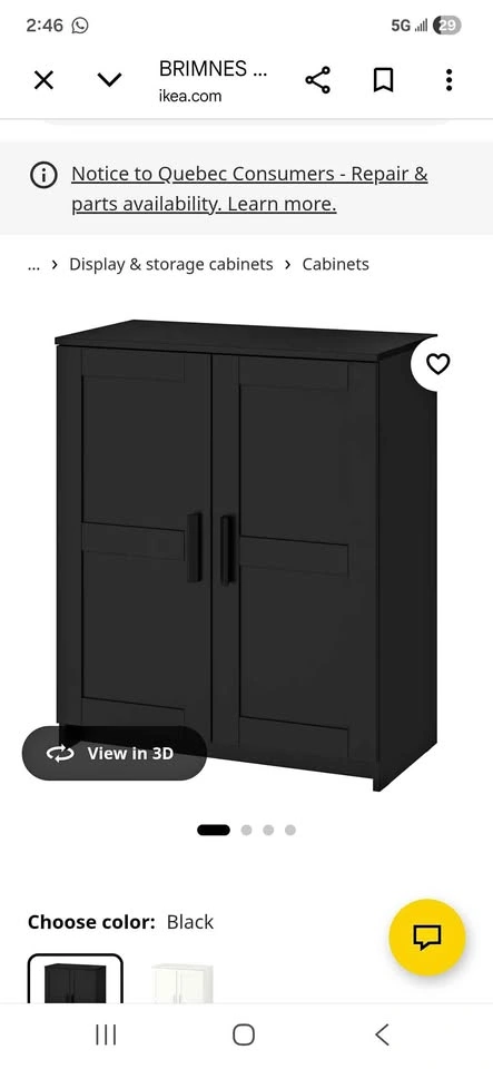 IKEA brimnes cabinet