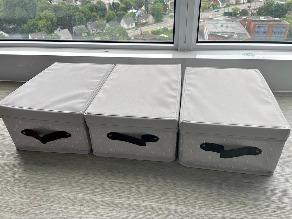 IKEA fabric storage boxes