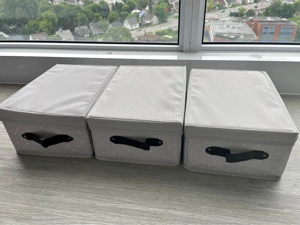 IKEA fabric storage boxes