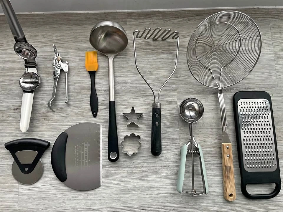 Assortment of kitchen utensils