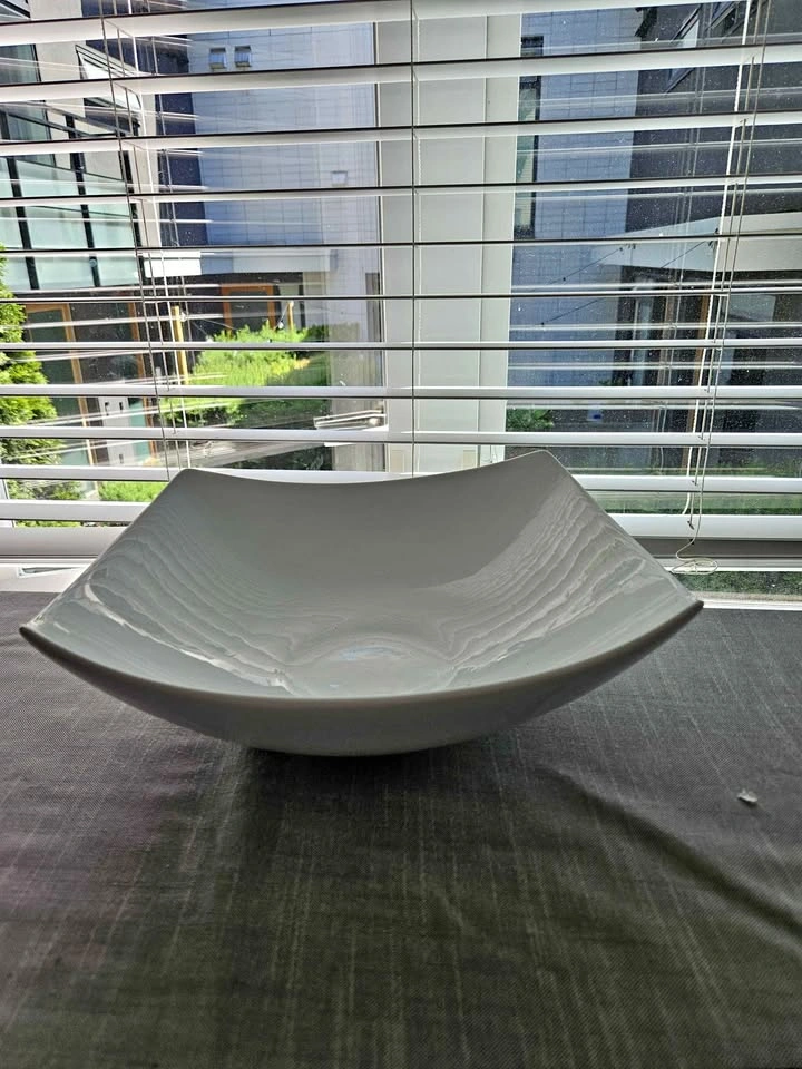 Large white serving bowl