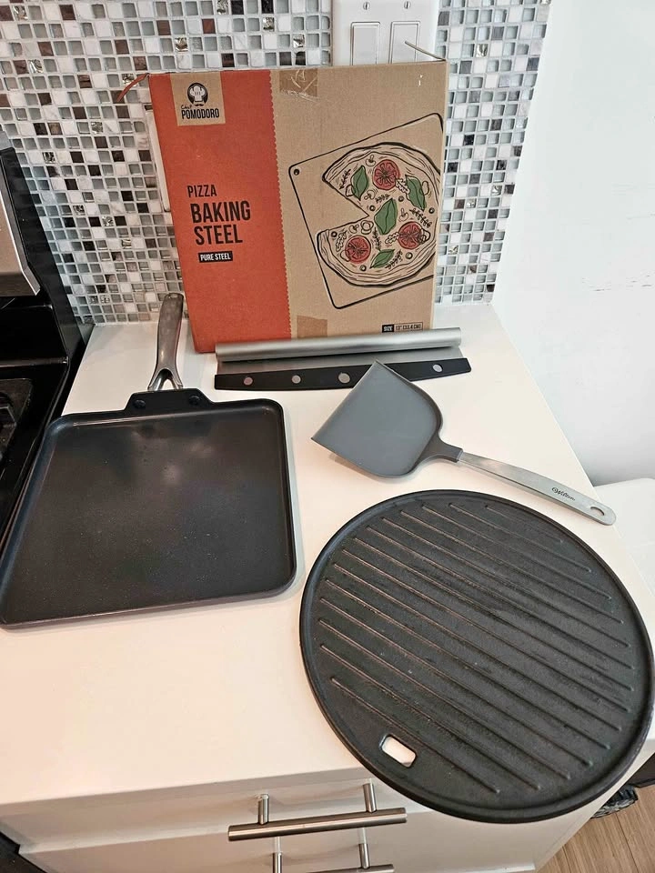 Pizza Set (Chef Pomodoro Steel + Griddles + Peel)