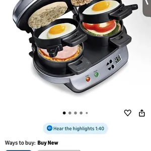 Hamilton Beach Dual Breakfast Sandwich Maker with Timer