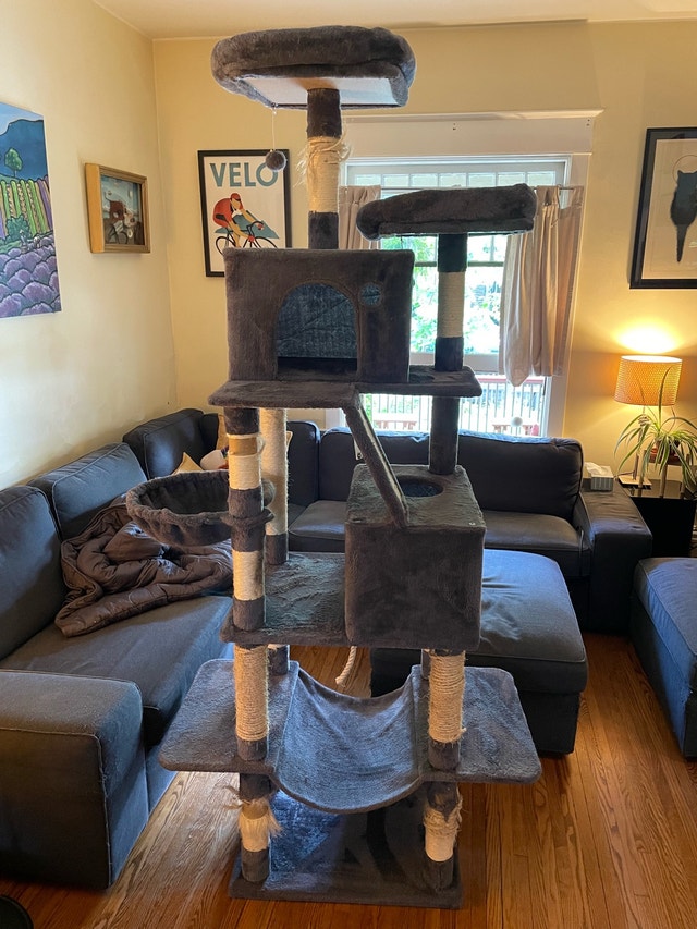 FREE Large Cat Tree / Cat Condo 7x2.5 feet approx