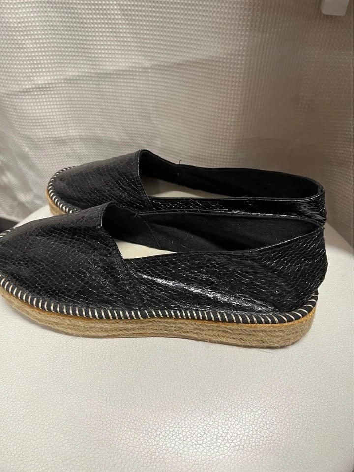 ⚽ Shiny Faux leather Espadrille - photo 2