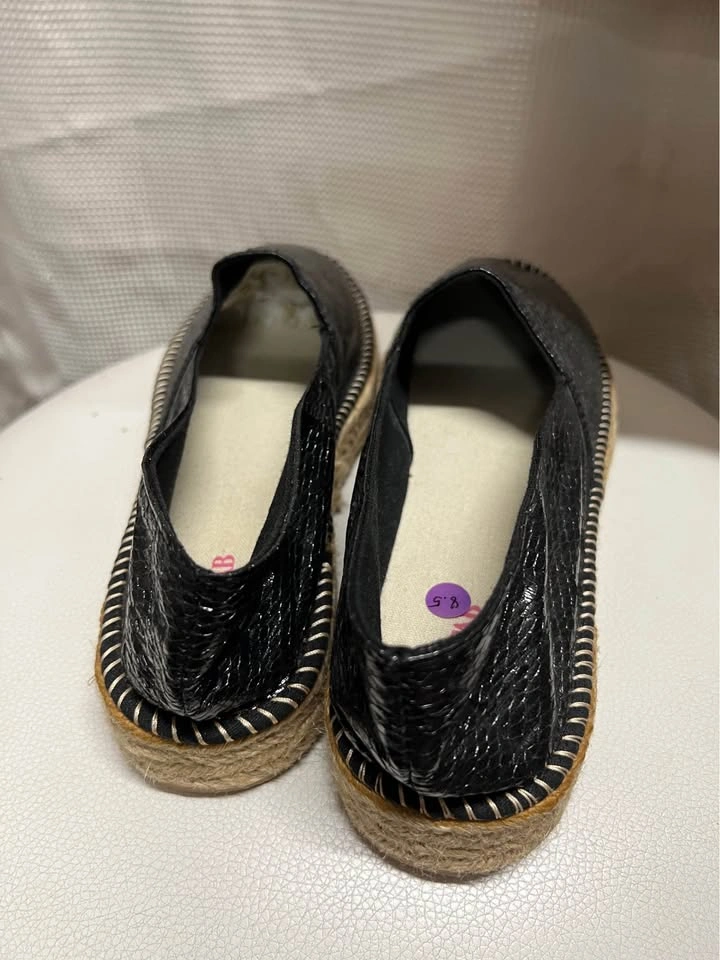 ⚽ Shiny Faux leather Espadrille - photo 3
