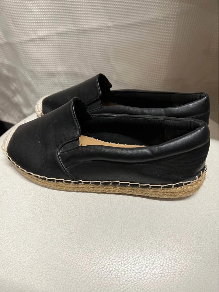 ⚽ Faux leather Flat Espadrille - photo 2