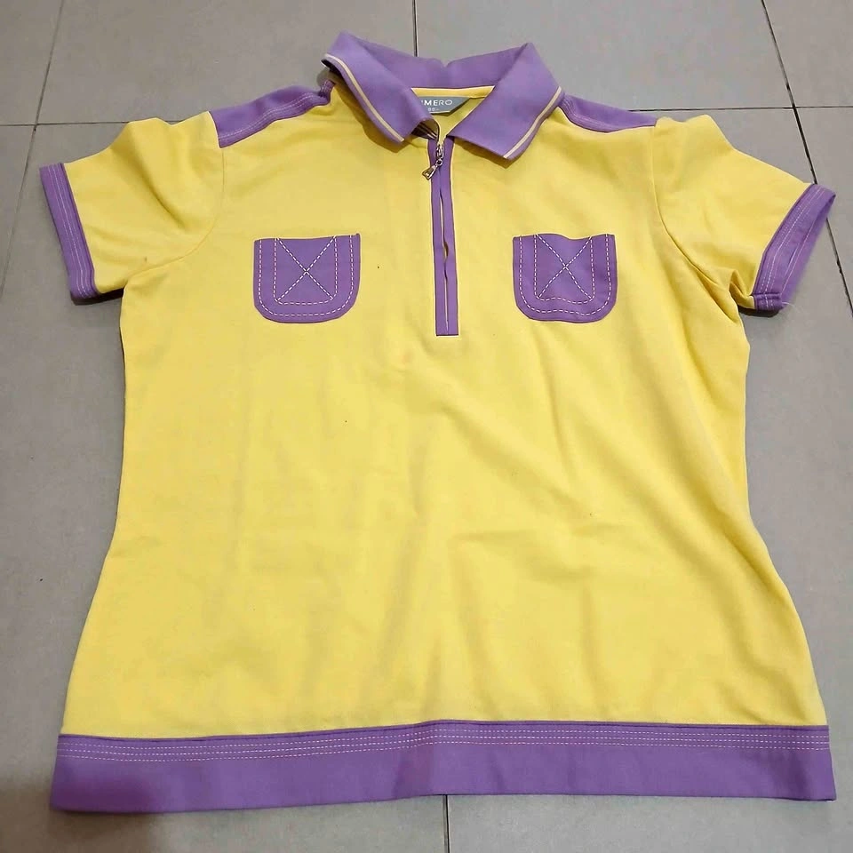 ⚽ Yellow & Purple Short Sleeve Polo Shirt