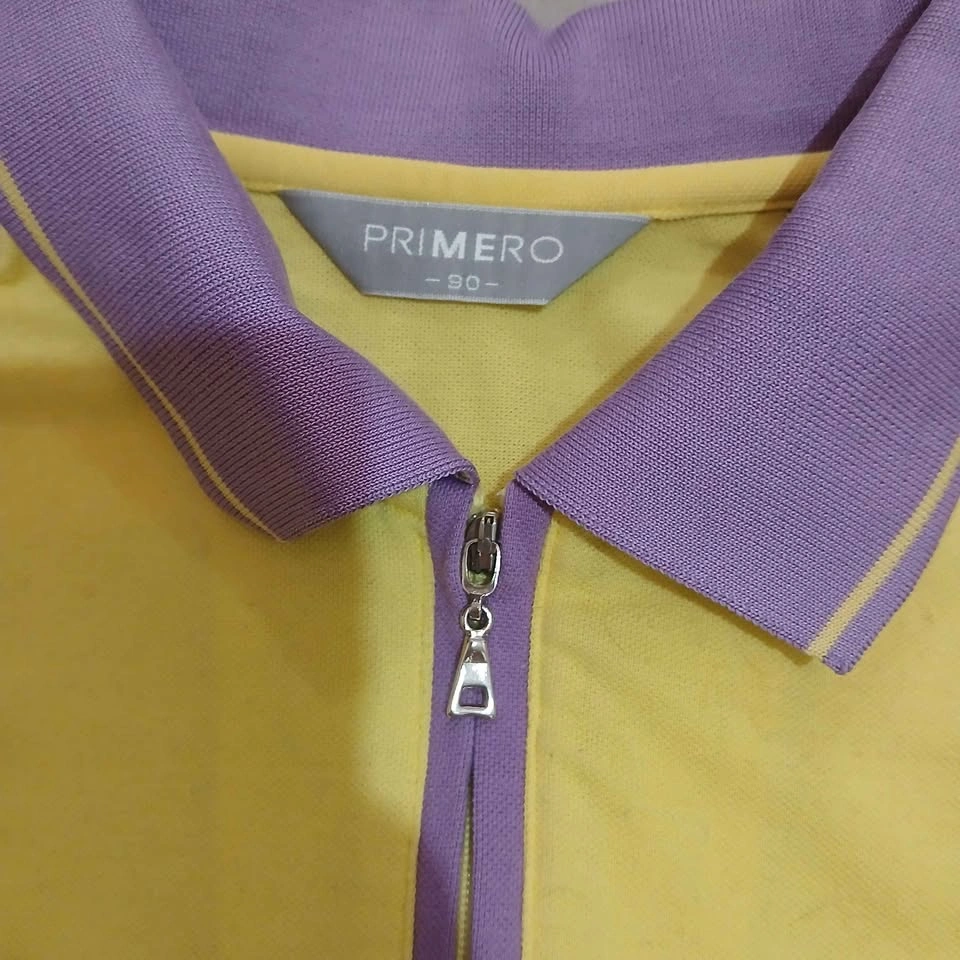 ⚽ Yellow & Purple Short Sleeve Polo Shirt - photo 2
