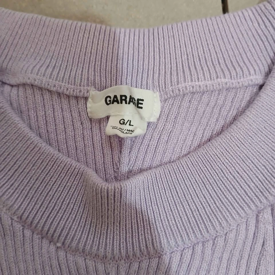 ⚽ Lavender Ribbed Cropped Sweater - photo 3