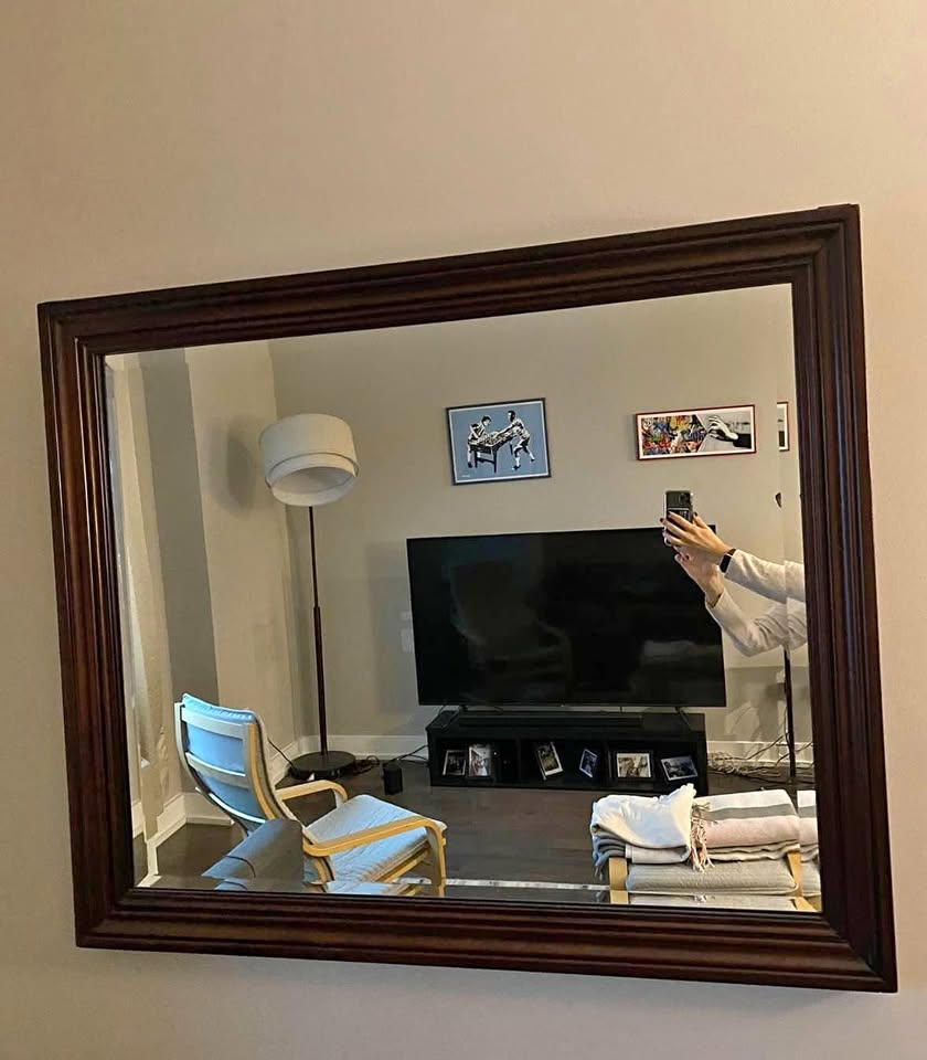 Wall Mirror in Perfect Condition 3’11” x 3’4”