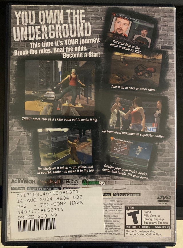 Tony Hawk’s Underground (PS2) - photo 2