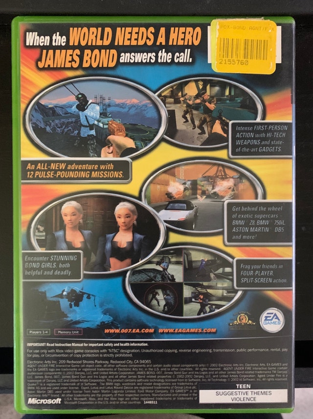 007 Agent Under Fire (OG Xbox) - photo 2