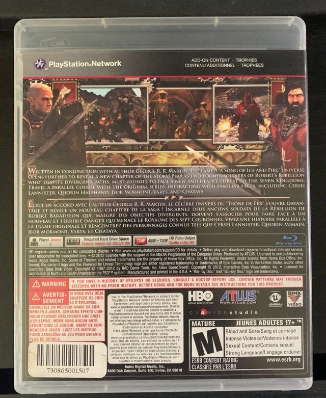 Game Of Thrones (PS3) - photo 2