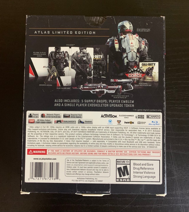 CoD AW Atlas Limited Edition (PS3) - photo 2