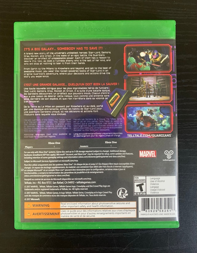 Guardians of the Galaxy: The Telltale Series (Xbox One) - photo 2