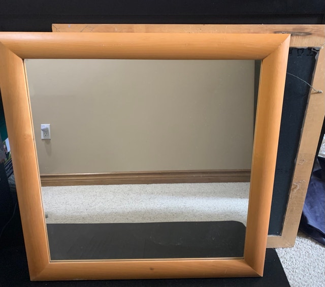 Two 27.5” Square Mirrors