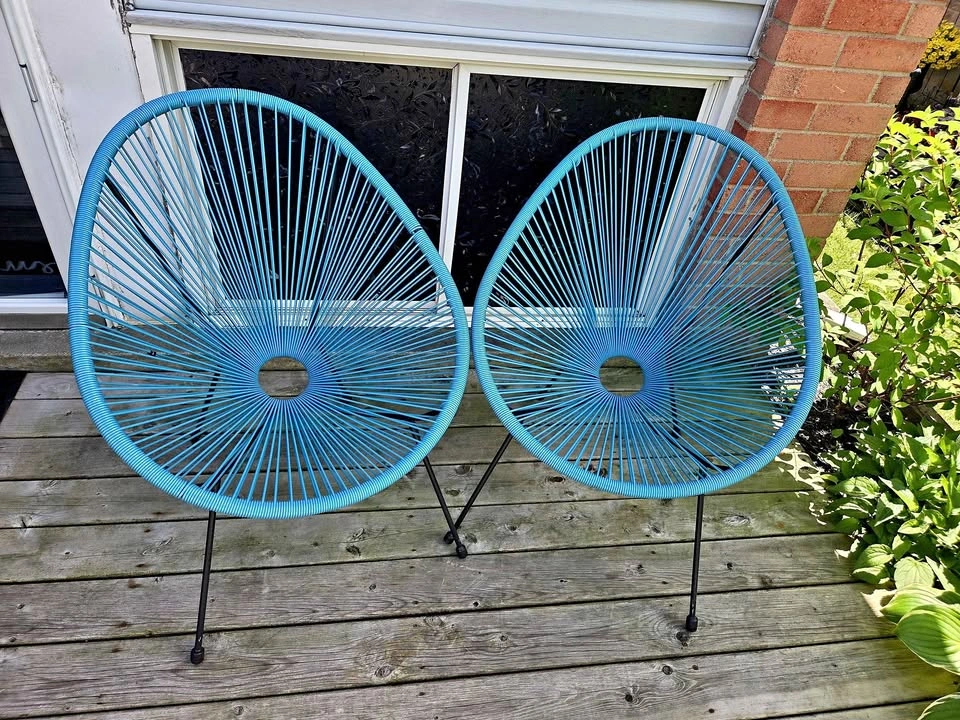 Pair of Blue Acapulco Chairs