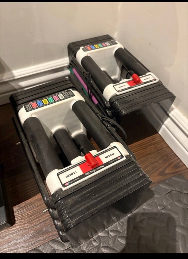 PowerBlock Adjustable Dumbbells - 5-50 lbs per hand