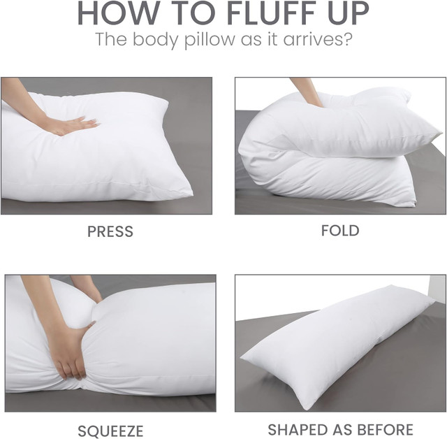 Full Body Pillow Insert 18 x 36 Inch Set of 2 Utopia Bedding - photo 4