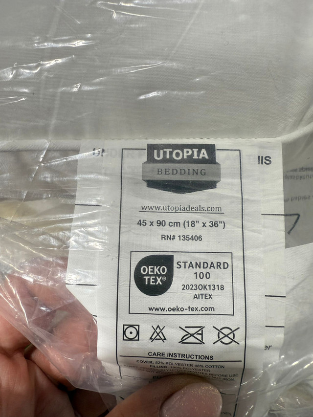 Full Body Pillow Insert 18 x 36 Inch Set of 2 Utopia Bedding - photo 5