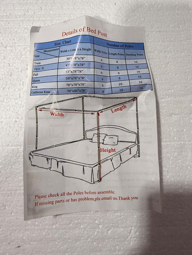 Full Size Stainless Steel Canopy Bed Frame - photo 3