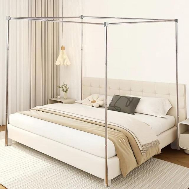 Full Size Stainless Steel Canopy Bed Frame - photo 5