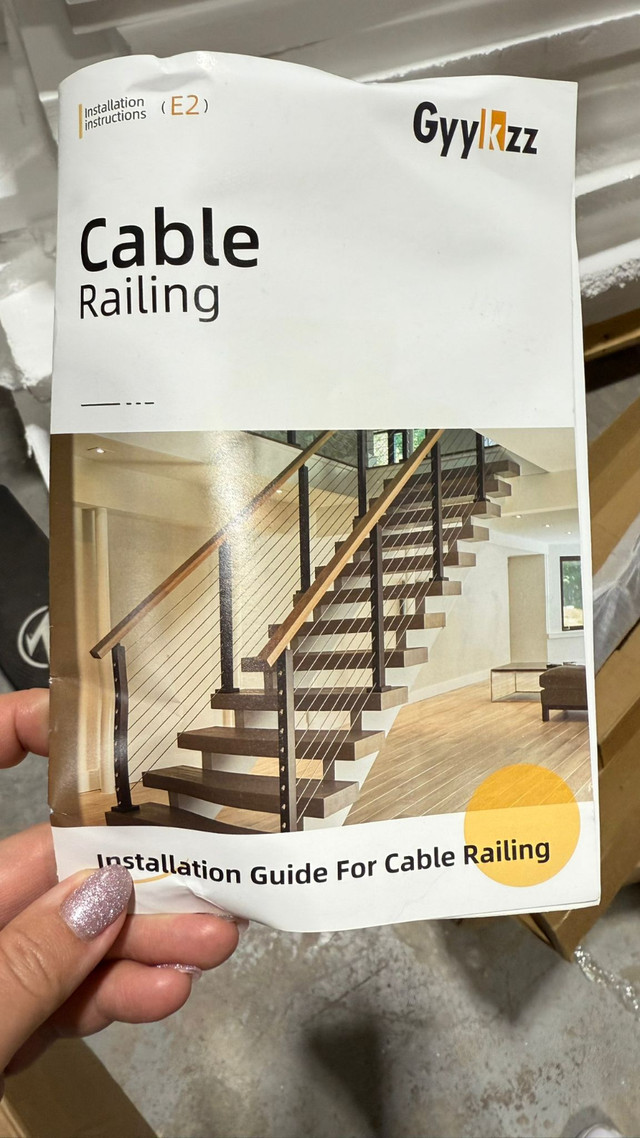 Cable Railing Post with Mounting Hardware