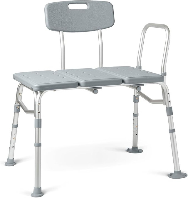 Medline Transfer Bench with Back - photo 4